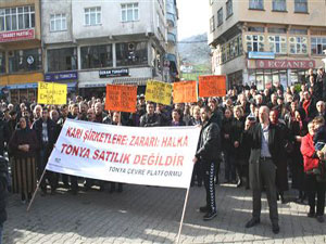 Tonya'da Çevre Eylemi Yapıldı