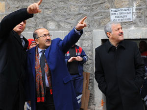 Trabzon Eski Hizmet Binası yıkılıyor