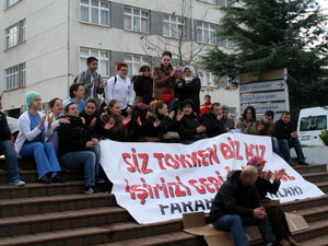 Trabzon'da eylem devam ediyor