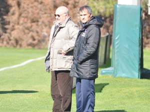 Şener ve Güneş  antremanda görüştü