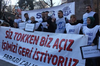 SES işçilere destek verdi