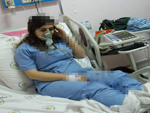 Hemşireyi bayıltana kadar dövdüler!