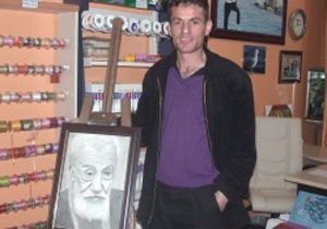 Çaycı Muharrem ressam oldu