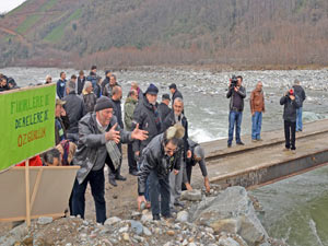 Ardeşen Fırtına Deresinde protesto