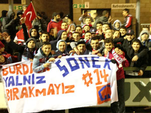 Taraftarlar Soner’i yalnız bırakmadı
