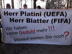 Trabzonsporlular FIFA'da eylem yaptı