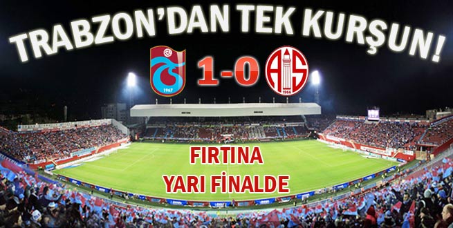 Trabzonspor'dan tek kurşun