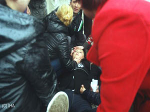 Giresun'da taşeron işçiler miting düzenledi