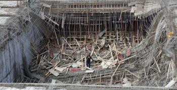 İnşaatta göçük meydana geldi...