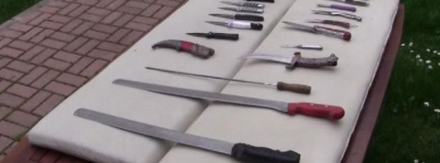 Taraftar otobüsünde döner bıçağı