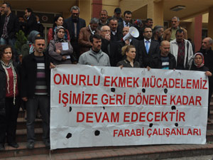 KTÜ işçilerinin direnişi sürüyor