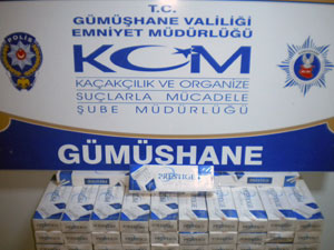 Gümüşhane kaçak sigaraya geçit vermiyor