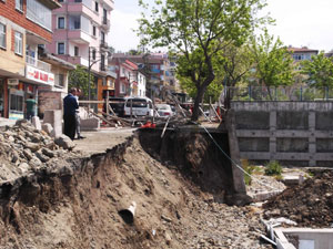 Trabzon esnafı mağdur oldu