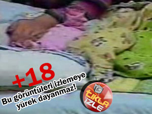 Çocuğunu öldürmeye çalışırken yakalandı!