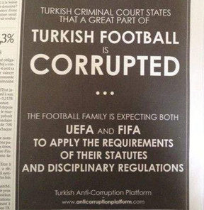Türkiye'de futbol kirlenmiş