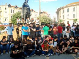 Giresun'da ayranlı protesto