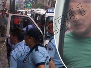 Trabzon'da dolmuşta silahını çekti ve...