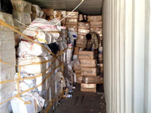 Emniyet Kamyonunda 100 bin paket sigara