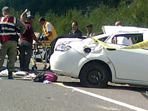 Önünde giden araca çarptı