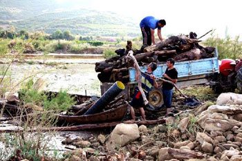 Sel sularıyla gelen ganimet!