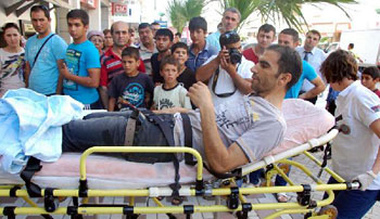 Banka için bıçaklı kavga