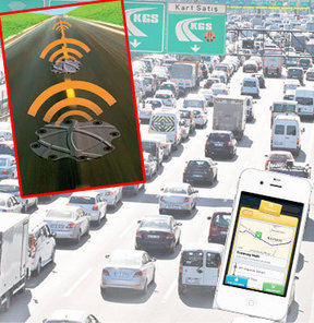 Yollara akıllı sensör yerleşiyor