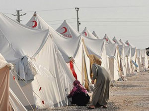 Çadırkentte yangın