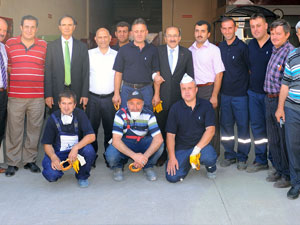 Trabzon'da belediye personeline teşekkür