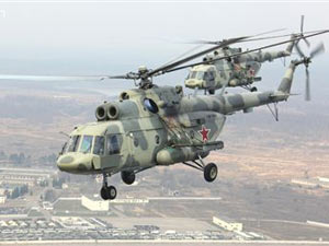 Helikopter yere çakıldı