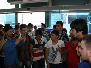 Taraftar Tolga'yı Uğurladı