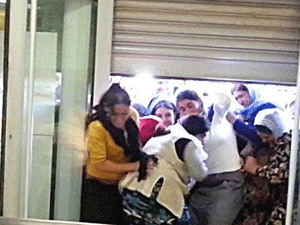 Nusaybin'de 45 lira izdihamı