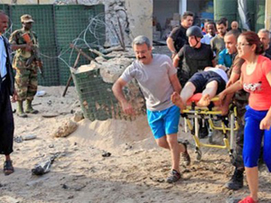 Büyükelçilik patlama sonrası soyuldu