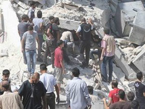 Esad güçleri havadan saldırdı!