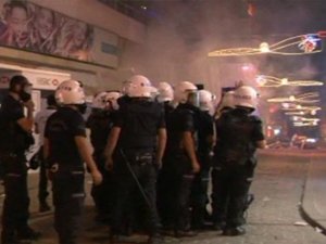 Polis o gruba müdahale etti