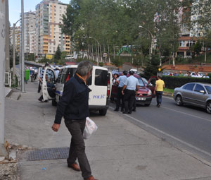 Trabzon'da polis sürücü arasında kavga!