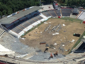 İnönü Stadı'nda Yangın