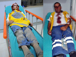 Sağlık ekibini komalık ettiler