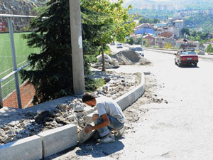 Boztepe'de yayalar için 678Bin Tl'lik çalışma