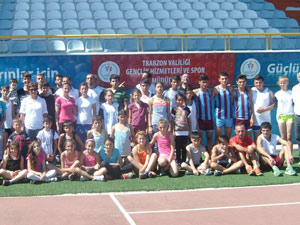 Trabzon'da Atatürk Kupası Atletizm Yarışması yapıldı