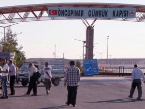 Öncüpınar sınır kapısı kapatıldı