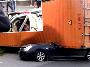 Bu kazadan sağ kurtuldu!