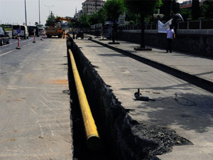 Trabzon'da asfaltlamalar son sürat sürüyor