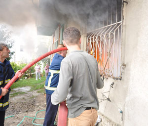 Ordu'da apartmanın deposunda yangın çıktı