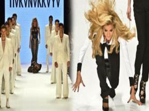 Güzel manken fena düştü!