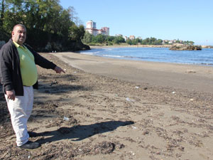 Fatsa'da deniz 30 metre çekildi