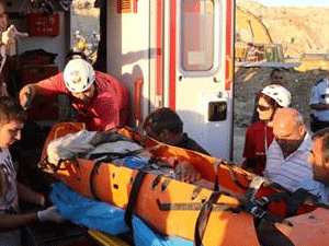 Otogar inşaatında göçük!