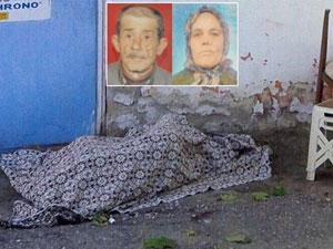 Yaşlı çifti balkondan attılar!