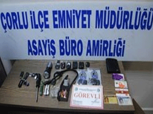 Tekirdağ'da hırsızlık operasyonu