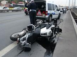 Kaza yapan polis memuru şehit oldu