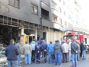 Giresun'da başkanın iş yerini kundakladılar